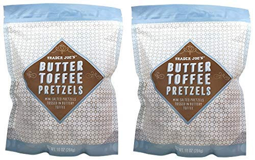 Trader Joes - Butter Toffee Pretzels NET WT 10 OZ - 2-PACK Trader Joes - Butter Toffee Pretzels NET WT 10 OZ - 2-PACK