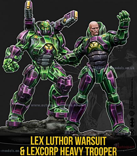 Knight Models Batman Miniature Game Lex Luthor Warsuit and Lexcorp Heavy Trooper -2nd Edition- -Resin-
