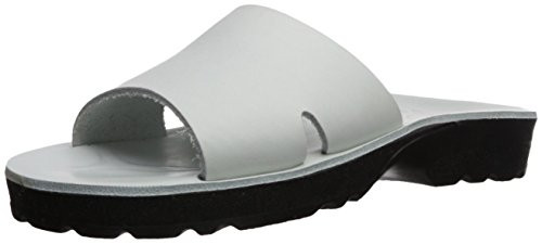 Jerusalem Sandals Womens Bashan Molded Footbed Slide Sandal  White  42 Medium EU -11-11-5 US-