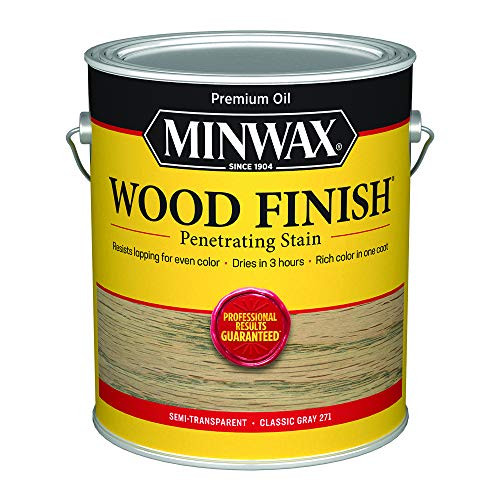 Minwax 710980000 Wood Finish - Penetrates Stains and Seals 250 VOC gallon Classic Gray Minwax 710980000 Wood Finish - Penetrates Stains and Seals 250 VOC gallon Classic Gray