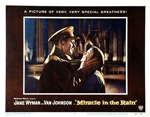 Posterazzi Miracle In The Rain Van Johnson Jane Wyman 1956 Movie Masterprint Poster Print  -14 x 11-