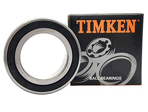 TIMKEN 6009-2RS 2 Pcs Double Rubber Seal Bearings 45x75x16mm Pre-Lubricated and Stable Performance and Cost Effective Deep Groove Ball Bearings- TIMKEN 6009-2RS 2 Pcs Double Rubber Seal Bearings 45x75x16mm Pre-Lubricated and Stable Performance and Cost Effective Deep Groove Ball Bearings-