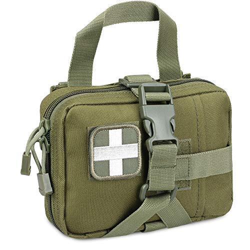 LIVANS Tactical EMT Pouch  Rip Away Molle Medical Pouches IFAK Tear-Away First Aid Kit Emergency Survival Bag for Travel Outdoor Hiking