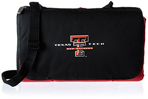 PICNIC TIME NCAA Texas Tech Red Raiders Outdoor Picnic Blanket Tote  Red With Black Flap