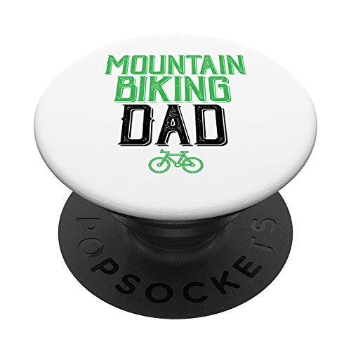 Mountain Biking Gifts for Men Mountain Biking Dad Bike Shirt PopSockets Grip and Stand for Phones and Tablets