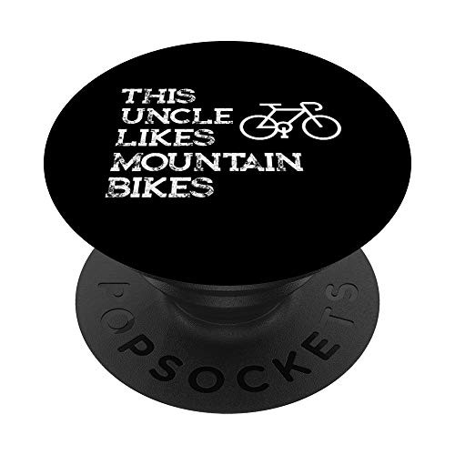 Mountain Biking Gifts for Uncle Likes Mountain Bikes Shirt PopSockets Grip and Stand for Phones and Tablets
