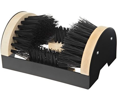 Fasmov Floor Mount Scraper Shoe Boot Cleaning Brush with Permanent Mounting Hardware for Indoor-Outdoor Use