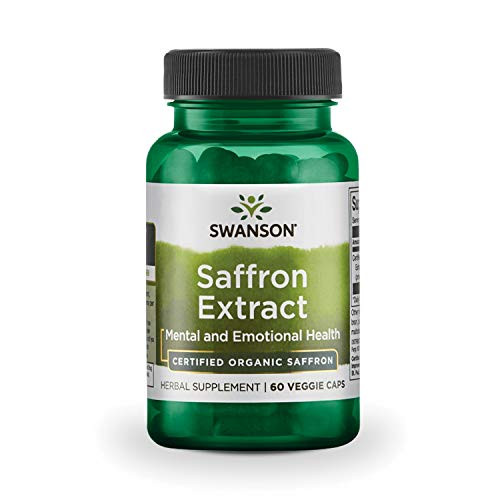 Swanson Saffron Extract 2 Safranal 30 Milligrams 60 Veg Capsules