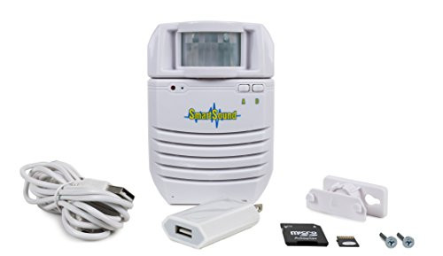 Motion Activated Sound Player, Long Playback Time, Memory Card Included, Recordable - Perfect for Independent Living, Point of Sale Advertising, Door Greeter, Exhibits, Tradeshows, Entry Alert