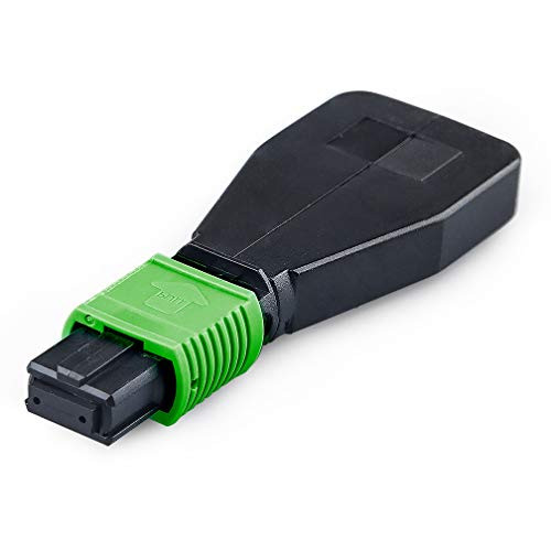 OS2 MPO Fiber Optic Loopback Adapter  12-Core MPO Connector Singlemode 9-125 Test Plug for QSFP- Transceiver Testing Applications or Network restorati
