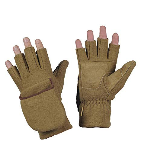 M-Tac Winter Fleece Windproof Mittens Warm Insulated Gloves -Tan  L-XL-