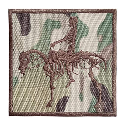 LEGEEON Multicam US Navy Seals Silver Squadron Dead Horse DEVGRU ST6 NSWDG Morale Fastener Patch