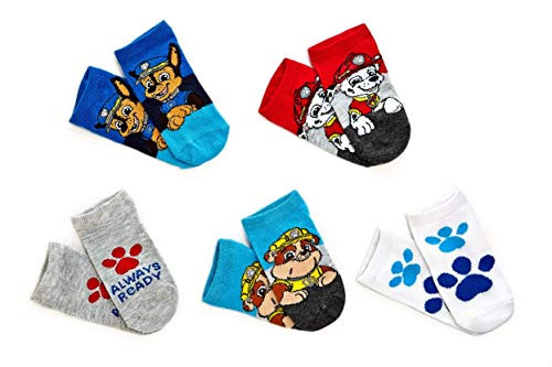 Nickelodeon boys Paw Patrol 5 Pack Shorty Casual Sock Assorted Multi Shoe Size 4-8 US Nickelodeon boys Paw Patrol 5 Pack Shorty Casual Sock Assorted Multi Shoe Size 4-8 US