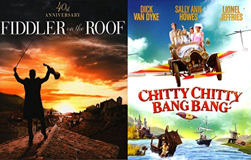 Chitty Chitty Bang Bang and Fiddler on the Roof Musical DVD Set - Classic Family Movie Bundle Double Feature