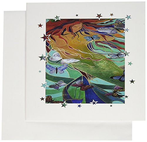 3dRose Greeting Cards  Mythology Mermaid  Set of 6 -gc-23747-1-