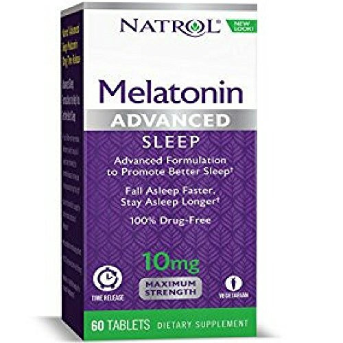 Natrol Advanced Sleep Melatonin Tablets Maximum Strength 10 mg 60 ea -Pack of 3- Natrol Advanced Sleep Melatonin Tablets Maximum Strength 10 mg 60 ea -Pack of 3-