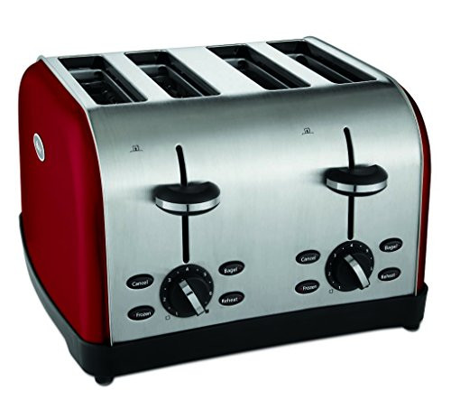 Oster 4-Slice Toaster, Metallic Red (TSSTTRWF4R-SHP)