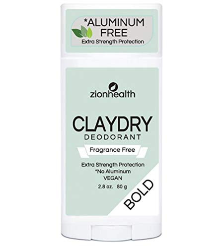 Adama Claydry Natural Deodorant 2-5oz -Fragrance Free-