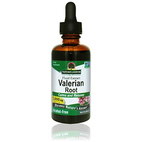 Natures Answer Alcohol-Free Valerian Root  2-Fluid Ounces - Natural Sleep Aid - Stress Reliever - Promotes Restful Slumber