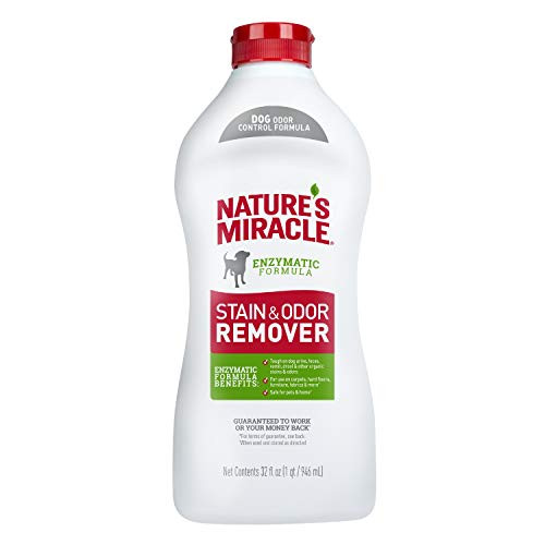 Natures Miracle Stain and Odor Remover Dog 32 Ounces  Odor Control Formula  Pour