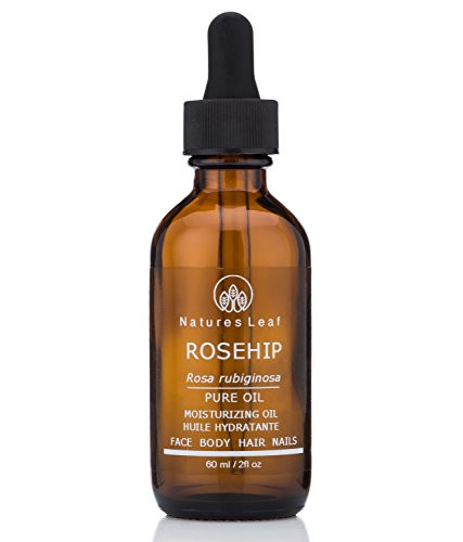 Rosehip Seed Oil Organic - 100 Pure-Cold Pressed-Unrefined-Omegas 3  6 and 9 - Vitamins A  C and F-Anti-Aging-Stretch Marks-Wrinkles and Fine Lines - 2 fl