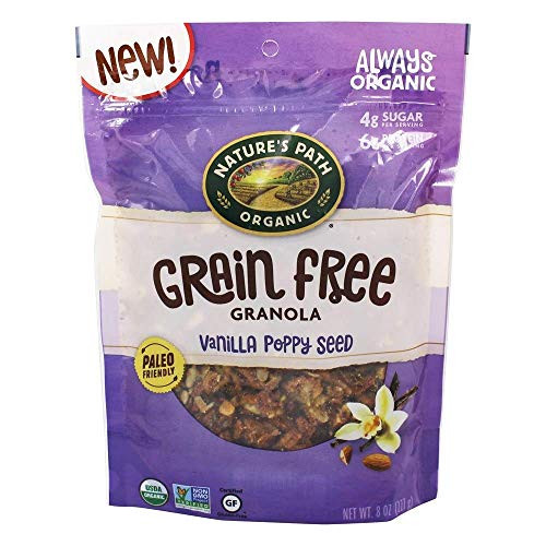 NATURES PATH Organic Vanilla Poppy Seed Grain Free Granola  8 OZ