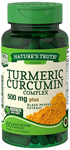 Natures Truth Turmeric Curcumin Complex 500 mg Plus Black Pepper Extract  60 Count
