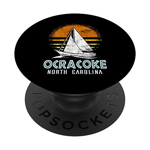 Nautical Boat Design - Ocracoke North Carolina Yacht Club PopSockets Grip and Stand for Phones and Tablets