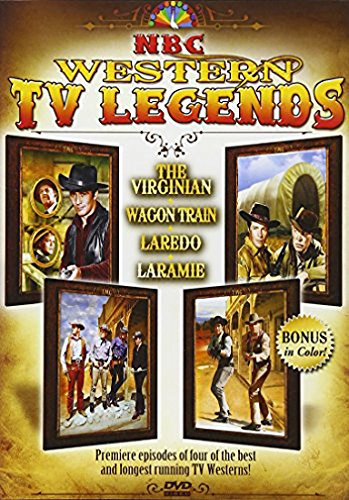 NBC Western TV Legends - 4 of the first episodes of the longest running TV Westerns The Virginian  Laredo  Laramie  Wagon Train