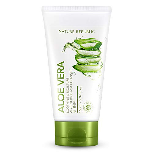 Nature Republic Soothing and Moisture Aloe Vera Foam Cleanser 150 ml - 5-07 fl- Oz Nature Republic Soothing and Moisture Aloe Vera Foam Cleanser 150 ml - 5-07 fl- Oz