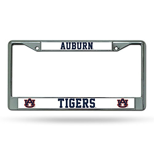 NCAA Rico Industries Standard Chrome License Plate Frame  Auburn Tigers