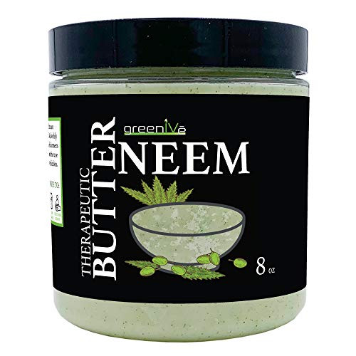 GreenIVe - Neem Butter - Body Butter - All Natural - Soothing - Moisturizing - Exclusively on Amazon -8 Ounce-