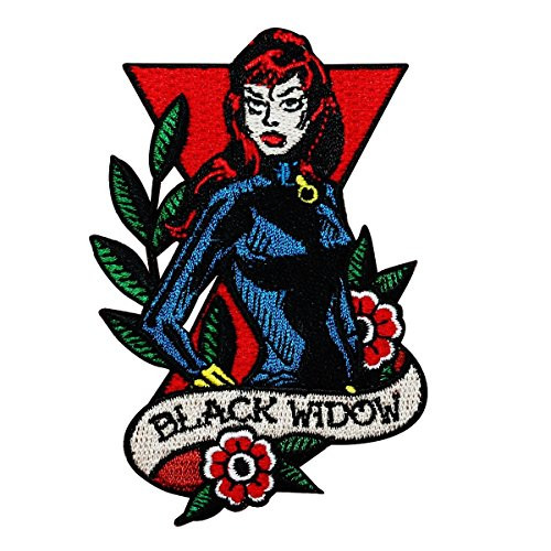 Marvel Agent Black Widow IronOn Patch Avengers Superhero DIY Apparel Applique
