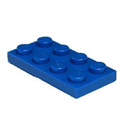 LEGO Parts and Pieces Blue -Bright Blue- 2x4 Plate x100