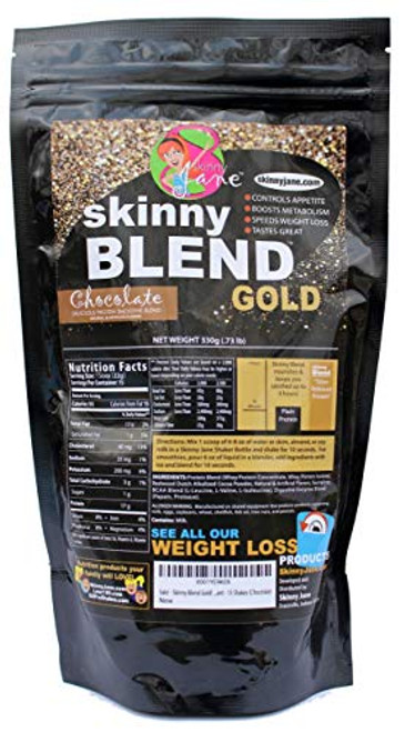 Skinny Blend Gold Best Tasting Protein Shake for Women Delicious Smoothie- Weight Loss -Low Carb Diet Supplement - Weight Control - -15 Servings Ch Skinny Blend Gold Best Tasting Protein Shake for Women Delicious Smoothie- Weight Loss -Low Carb Diet Supplement - Weight Control - -15 Servings Ch