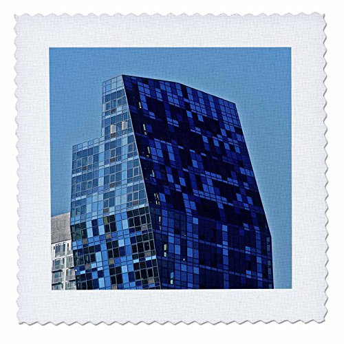 3dRose qs-93142-3 New York City  Condominium Building  Lower East Side-US33 SPE0050-Susan Pease-Quilt Square  8 by 8-Inch
