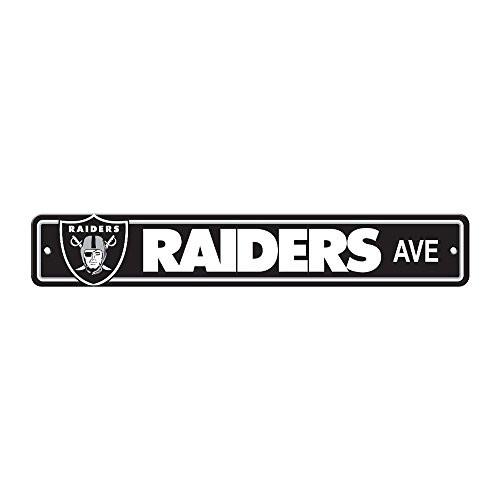 Fremont Die 92304 NFL Oakland Raiders Plastic Street Sign 4 x 24 Fremont Die 92304 NFL Oakland Raiders Plastic Street Sign 4 x 24