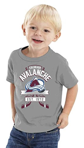 Soft As A Grape NHL Colorado Avalanche Kids Tee  3 Tall  Heather