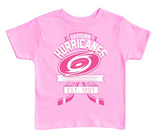 Soft As A Grape NHL Carolina Hurricanes Kids Tee  3 Tall  Pink