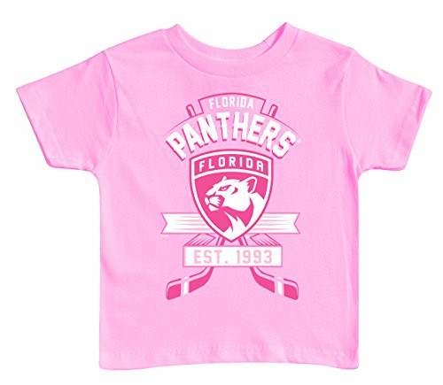Soft As A Grape NHL Florida Panthers Kids Tee  4 Tall  Pink