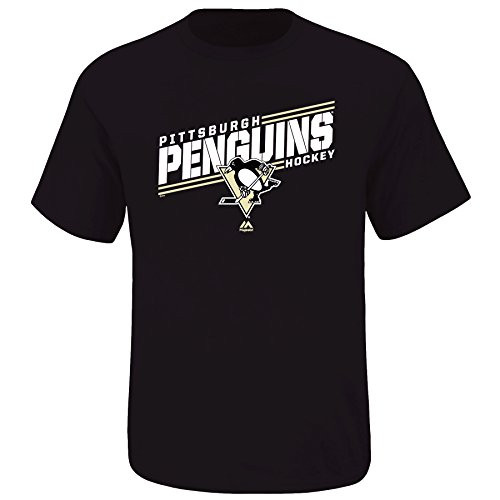 Profile Big and Tall NHL Pittsburgh Penguins Youth Team Graphic Synth Tee  Small  Black