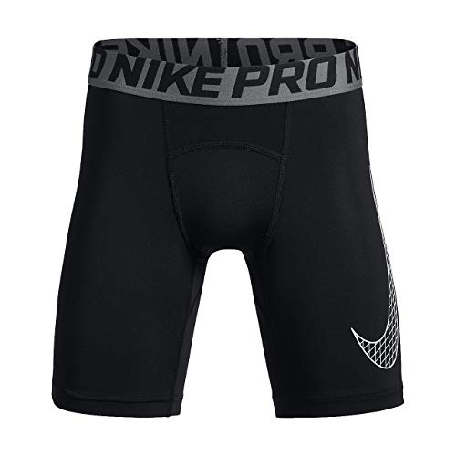 Nike Pro Older Kids -Boys- Shorts -Black-Cool Grey-White  L-