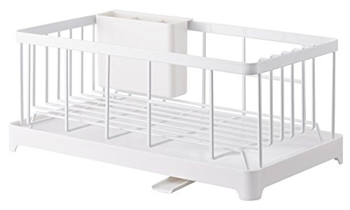 YAMAZAKI home Tower Wire Dish Drainer Rack White