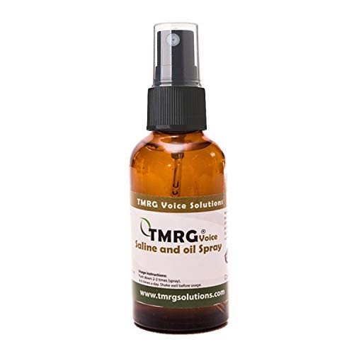 TMRG Saline and Oil Spray Professional Vocal Cord Remedy 100% Natural Herbal Remedy and Voice Supplement (50ml) Sore Throat Hoarse Voice (50ml)