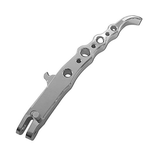 Motobiker Motorcycle Chrome Billet CNC Aluminum Polished Exotic Long Kickstand Side Stand for 2006-2014 Suzuki Boulevard M109R