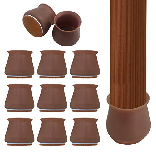 Silicone Chair Legs Floor Protectors Caps  16Pcs Furniture Silicon Protection Cover with Felt Pads  Anti-Slip Table Feet