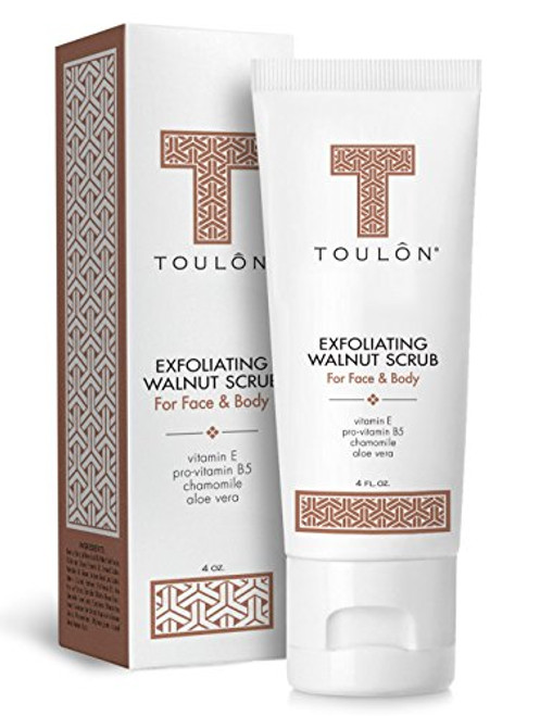 Exfoliating Face Scrub - Exfoliate Scrub - Face and Body Walnut Facial Exfoliator- Great Exfoliant for Women or Men