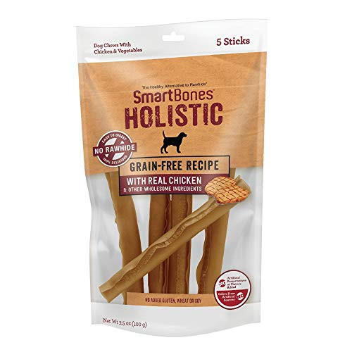 SmartBones Holistic Sticks Vegetable and Chicken No-Rawhide Dog Chews  3-5 oz-  Count of 5