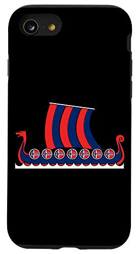 iPhone SE -2020- - 7 - 8 Norway Viking Ship Gift Norwegian Flag Dragon Boat Viking Case