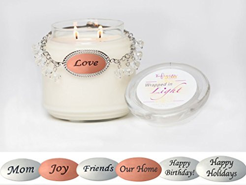 Wrapped in Light Candle (Seasons of Life 7-piece set Soy Candle 'Cinnamon Splendor' (17oz.) - Wrapped with Infinite Links)
